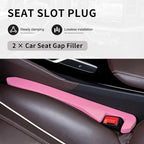 2PCS Car Seat Gap Filler,Flexible Seat Gap Organizer Between Seats for Tightly Filling Seat Gaps,Universal Car Side Seat Gap Filler Interior Car Accessories for Women & Men (Pink)