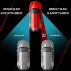 6 Pcs Blind Spot Mirror 360° Adjustable High Definition Glass Frameless Convex Side Mirror Blindspot Wide Angle Rear View Mirrors for Suvs Trucks Car Accessories(Fan, Round, Rectangle Shape)