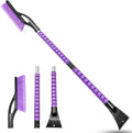 42.2 Inch Ice Scraper and Brush for Car, Snow Brush and Ice Scraper for Windshield Window, Car Snow Scraper with Foam Grip for SUV Truck Vehicle - Purple