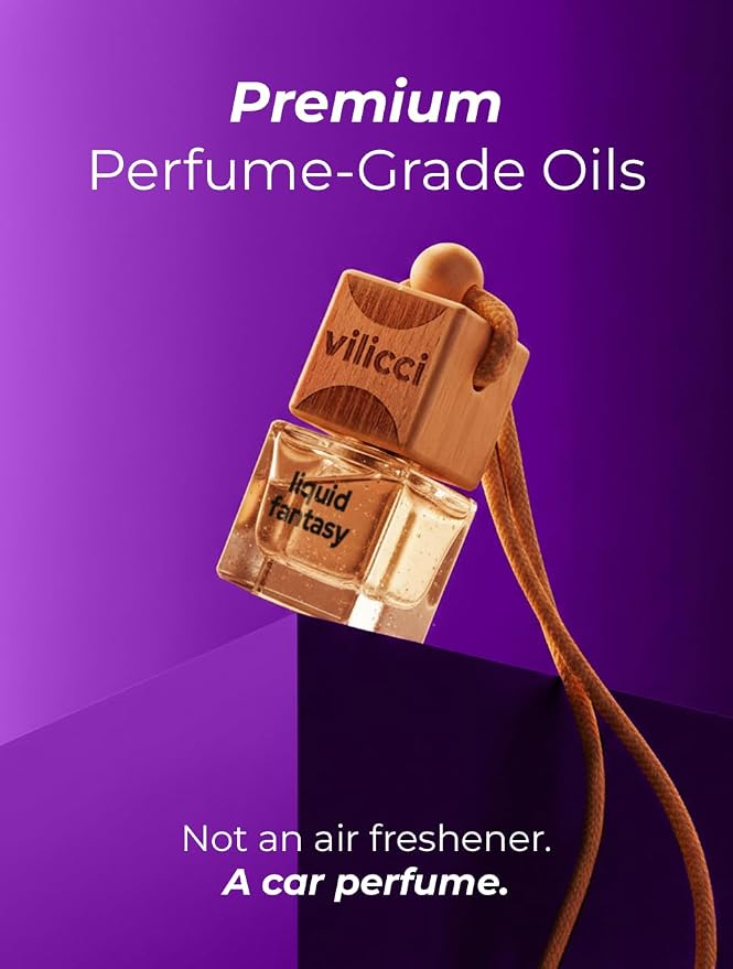 Liquid Fantasy Car Air Freshener – New Extra Strong Formula Long Lasting Car Diffuser | Refreshing & Odor Eliminating Car Perfume | Vegan & Cruelty-Free Oil Ingredients | Lasts up to 120 Days