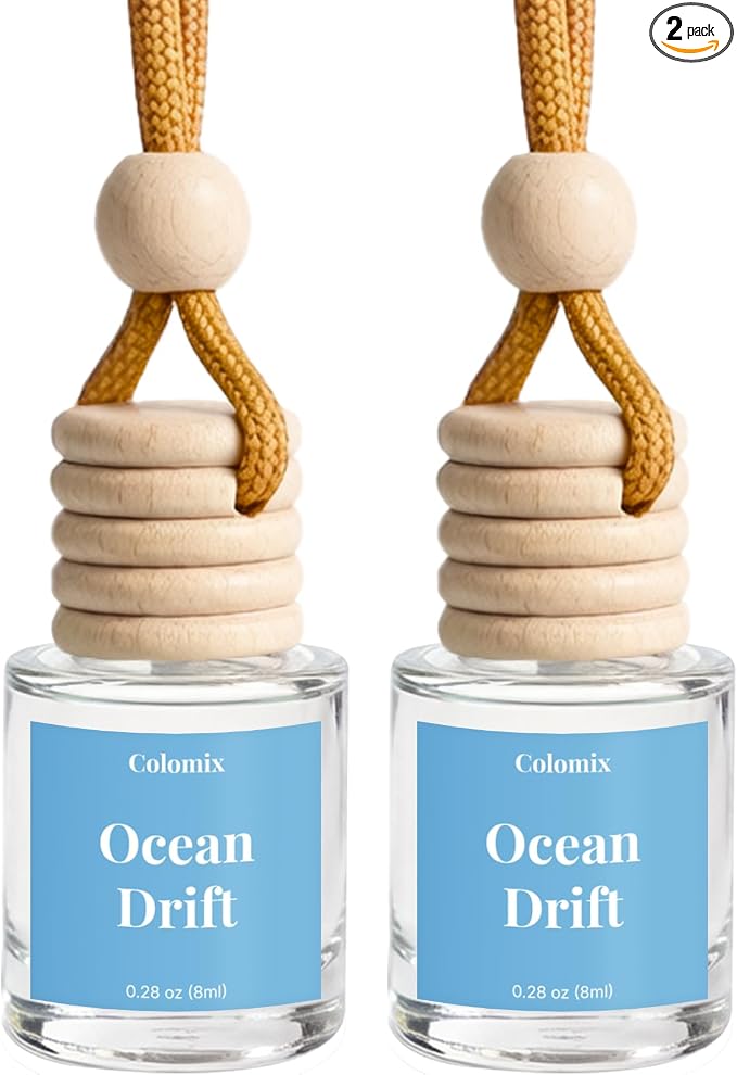 Ocean Drift Car Air Fresheners, 2 Packs, Hanging Car Diffuser | IFRA Certified Car Odor Eliminator