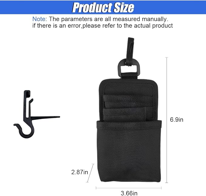 Car Air Vent Storage Bag, Multifunctional 3-Pockets Front Seat Organizer with Charging Port, 600D Oxford Fabric Hanging Pouch Bag, Car Vent Accessories for Key, Pen, Phone, Sunglass (Black)