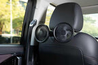 Pelidox Car Fan for Backseat - 3 Speeds 360° Rotation Dual Head USB Back Seat Cooling Fan Kids Baby Quiet Fan with LED Display for Almost Vehicle Jeep Van RV Truck