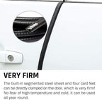 Universal Car Door Guards 33Ft(10M), Rubber U Shape Edge Trim Protection Strip, Black No-Glue Design Fits Most Vehicles