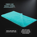 Microfiber Drying Towel Car Wash Drying Towel, 6 Pack Super Plush Edgeless Car Wash Towels for Auto Detailing, 16.1x17.7 in, 420GSM, Teal Blue-MT039