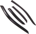 WD2-661 Dark Smoke 4 Pcs Set Window Visor (Outside Mount) Deflector Rain Guard Compatible with 1996-2001 Audi A4