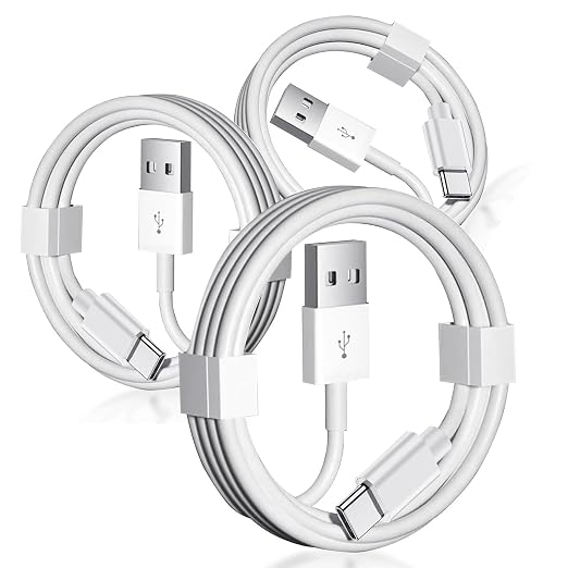 3 Pack 2ft Short 16e 17 Air 16 15 USB to USB C CarPlay Cable for iPhone 16 15 Pro Max 15 Plus, USB A to USB C Car Charger for iPhone 15, iPad Pro 12.9 inch, 4th 3rd 2nd 1st, iPad Air 5th 4th Mini 6