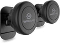 Magnetic Car Mount [2-Pack] - Universal Stick-On Dashboard Magnetic Phone Holder for Car, Strong Magnet Mount for Cell Phones & Mini Tablets with Swift-Snap Technology