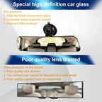 Car Rear View Mirror with Suction Cup, Anti Glare Wide Angle HD Auto Inside Rearview Mirror, 360 Degrees Adjustable Reduce Blind Spots, Universal for Vehicle, Marine, Boat, Truck, SUV, Van