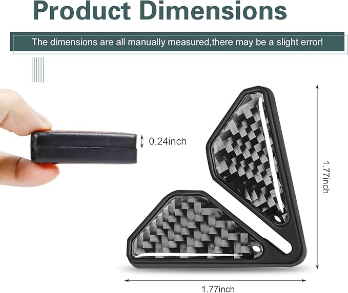 2PCS Car Door Corner Guards, Carbon Fiber Car Door Edge Protector, Anti-Collision Anti-Scratch Soft Plastic Doors Corner Protective Cover, Universal for Most Vehicle, Car, Truck (Black)