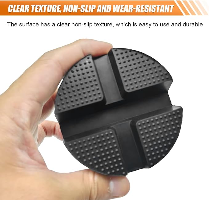 Rubber Cross Slotted Jack Adapter, Disk Frame Rail Protector, Anti Slip Pinch Weld Side Support Block, Car Lift Jack Puck Pad, Universal Vehicle Repair Tool (1PC)