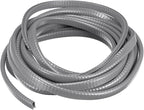 U Channel Edge Trim, 16.4ft Length Rubber Guard Seal Strip Edge Protector Fit for 1-2.5mm Edge, (15/64" W x 25/64" H) Gray