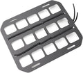 Vehicle Rigid MOLLE Panel, Headrest Organizer EDC Pouch Tool Holster, Tactical Gear Seat Back Rack Truck Equipment Mount Plate, Auto Interior Modular Storage Shelf Accessory (Headrest Panel)