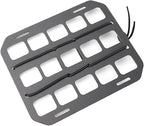 Vehicle Rigid MOLLE Panel, Headrest Organizer EDC Pouch Tool Holster, Tactical Gear Seat Back Rack Truck Equipment Mount Plate, Auto Interior Modular Storage Shelf Accessory (Headrest Panel)
