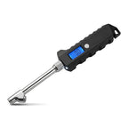 Digital Tire Pressure Gauge 230 PSI, Stainless Steel Dual Head Tire Gauge for Truck RV, Heavy Duty Tire Pressure Gauge with Backlit LCD and Flashlight for Easy and Accurate Reading