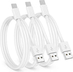 3 Pack Car Carplay Cable for iPhone 16 15 Pro Max 15 Plus,3FT USB to USB C Cable for Car Charger Adapter, Carplay USB C Cord Accessories Charging for iPad 10th Gen/iPad Pro Air 5th-White