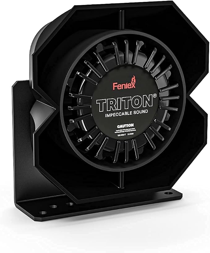 Feniex Triton 100 Watt Speaker | Universally Compatible with Any Siren, Ultra Rugged | Speaker