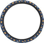 Sun and Moons Clouds Stars Eyes Steering Wheel Covers Anti-Slip Elasticity Car Accessories Steering Wheel Protector Universal 15 Inch for Cars SUV Vehicle Truck