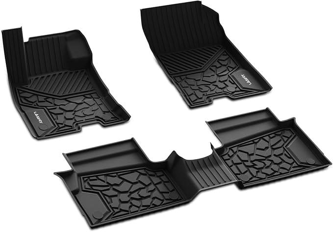 Floor Mats for Ford Maverick 2026 2025 2024 2023 2022 (Hybrid Models Only) All Weather Car Mats TPE Truck Liners Vehicle Accessories for Ford Maverick - 1st & 2nd Row, Black