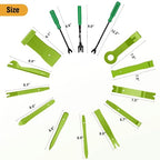 238Pcs Trim Removal Tool, Auto Push Pin Bumper Retainer Clip Set Fastener Terminal Remover Tool Adhesive Cable Clips Kit Car Panel Radio Removal Auto Clip Pliers, Green