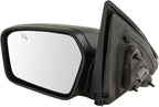 Driver & Passenger Side Mirror Set with Heat with Puddle Light without Blind Spot Indicator Compatible with 2006-2010 Ford Fusion Mercury Milan FO1320327 FO1321327