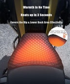 Motorcycle Heated Seat Cushion for Honda Goldwing 1800 GL1800 Gold Wing GL 1800, Electric Silicone Seat Pad, 3-Speed Adjustable Temperature, Fast-Warming Water-Resistant Slip-Resistant