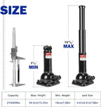 2 Ton Spiral Car Jack with Telescoping Handle - Swivel Top Mechanical Bottle Jack, 7.08"-15.35" Lift, Compact Fit for Toyota/Chevy Trucks