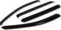 4Pcs Tape-On Window Visor Rain Guard Compatible with 2007-2012 Santa Fe, Rain Shields Vent Shade Wind Deflector, Acrylic