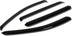 4Pcs Tape-On Window Visor Rain Guard Compatible with 2007-2012 Santa Fe, Rain Shields Vent Shade Wind Deflector, Acrylic
