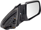 Passenger Side Mirror Assembly Electric Adjustment Heated Memory Chrome Compatible with 2015-2017 GMC Terrain GM1321476