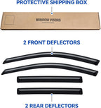 Window Visors Rain Guards for 2010 2011 2012 2013 2014 Subaru Outback, Out-Channel Window Vent Wind Deflectors Visors Shades for 10 11 12 13 14 Subaru Outback