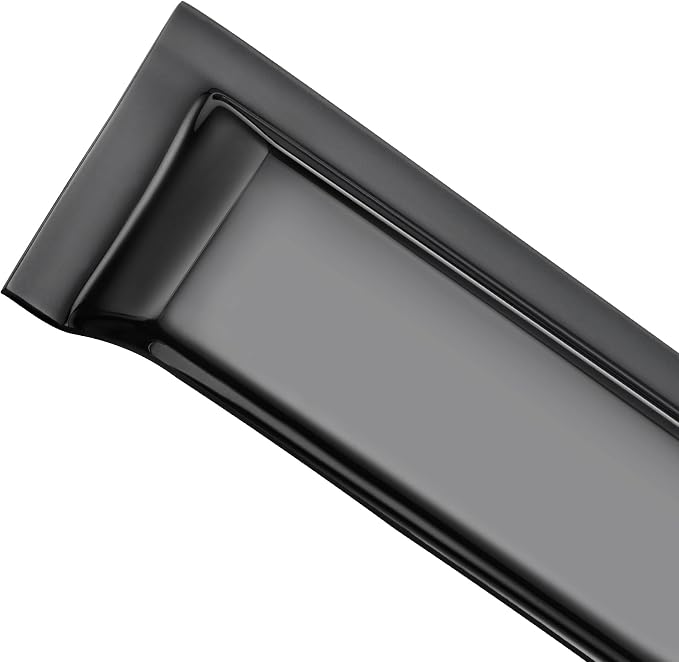 4Pcs Set Tape-On Rain Guards Window Visors for Ford Maverick Crew Cab 2022-2024 Window Deflectors Black