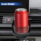 YoRise Air Vent Cup Holder for Car, Multifunctional Water Bottle Bracket with Mounting Clips, Car Air Conditioner Vent Drink Cup Holder Expander, Fit for Most Cars with Horizontal Blade Vents (Black)