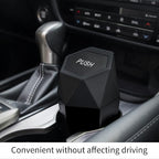 Car Trash Can with Lid, Diamond Design Small Automatic Portable Trash Can, Easy to Clean, Used in Car Home Office Interior Accessories, 2PCS (Black)
