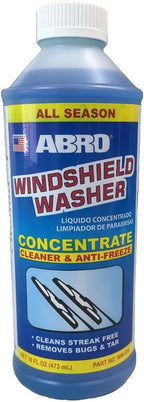 Windshield Washer Concentrate - 473ml, 2-in-1 All-Season Cleaner & Anti-Freeze, Up to -25°F (-31.5°C) Freeze Protection, Streak-Free Cleaning, Bug and Tar Removal