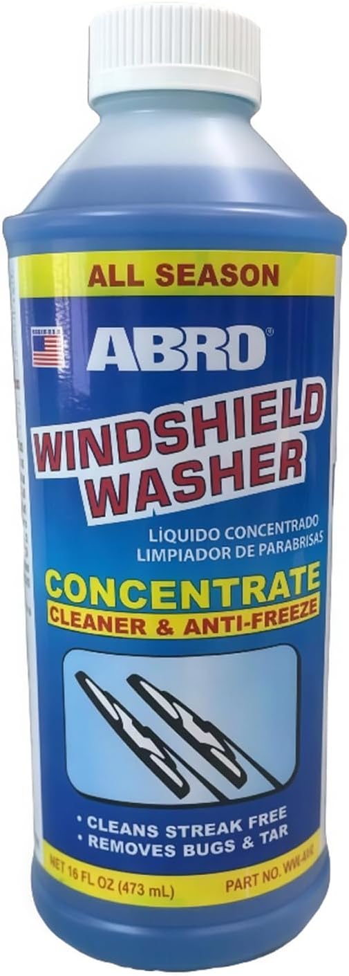 Windshield Washer Concentrate - 473ml, 2-in-1 All-Season Cleaner & Anti-Freeze, Up to -25°F (-31.5°C) Freeze Protection, Streak-Free Cleaning, Bug and Tar Removal
