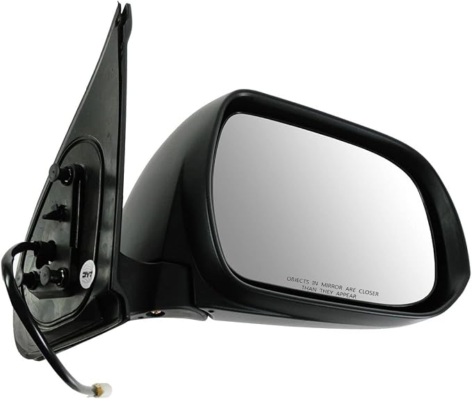 Passenger Side Mirror Assembly Electric Adjustment Non-Heated No Memory Textured Compatible with 2012 Toyota Tacoma TO1321282