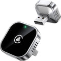 Teeran 2 in 1 Wireless CarPlay and Android Auto Adapter, Easy Setup Plug and Play, Fast Seamless Use Supports 1000+ Cars with Built-in Wired Car Play/Android Auto Compact Sleek Design Car Adapter