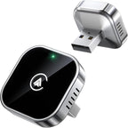 Teeran 2 in 1 Wireless CarPlay and Android Auto Adapter, Easy Setup Plug and Play, Fast Seamless Use Supports 1000+ Cars with Built-in Wired Car Play/Android Auto Compact Sleek Design Car Adapter