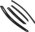 WD2-667 Dark Smoke 4 Pcs Set Window Visor (Outside Mount) Deflector Rain Guard Compatible with 1998-2004 Audi A6