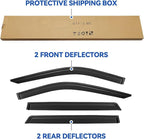 Window Visors Rain Guards for 2021-2026 Chevy Tahoe/GMC Yukon, Out-Channel Window Vent Wind Deflectors Visors Shades (Not for Yukon XL)