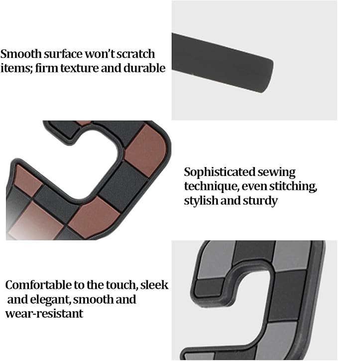 HZEL Car Seat Headrest Hooks, 2PCS Vehicle Seat Back Headrest Hanger Organizer for Handbag Purse Coat, Multifunctional Auto Interior Storage Hook, Universal for SUV RV Truck (Gray)
