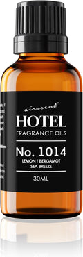Hotel Diffuser Oil No. 1014 - Iconic 5-Star Hotel Blend - 30 mL | Lemon Bergamot Sea Breeze - Coastal Blend - Fragrance Oil for Ultrasonic and Waterless Diffusers and Crafting