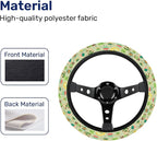 Leaf Mask Spirits Steering Wheel Cover, Non Slip Polyester Car Wheel Protector for Car SUV Truck, Universal 15 Inch