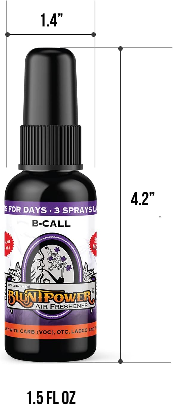 (B-Call, 1 Pack) Concentrated Air Freshener for Room and Car Spray - Oil-Based Diffuser Spray Bottle - Long-Lasting Bathroom Spray, Car Freshener, & Odor Eliminator Spray