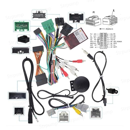 16pin Car Radio Stereo GPS NAVI Power Harness Cable Wire Loom Connector for Chevrolet GMC Silverado/Colorado/TRAX/Sierra/Tahoe/Equinox/GMC Canyon Sierra Plug Adapter