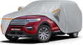 Car Cover for 2006-2026 Ford Explorer, Waterproof Custom-fit All Weather Sun Rain UV Dust Snow Protection Outdoor Explorer Full Car Cover with Door Zipper and Cotton Lining-Grey