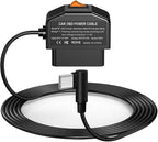 Dash Cam OBD Hardwire Kit, USB Type C Hardwire Kit with OBD Power Cable for Dashcam 12-24V to 5V/3A with Low Voltage Protection 24h Parking Surveillance/Acc Mode for Dashcam, GPS or Radar