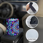 Portable Reusable Waterproof Car Trash Bin, Multipurpose Vehicle Organizer, Road Trip Essentials (Ethnic Style)