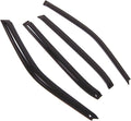 WD2-515 Dark Smoke 4 Pcs Set Window Visor (Outside Mount) Deflector Rain Guard Compatible with 1995-2001 BMW 740iL 750iL